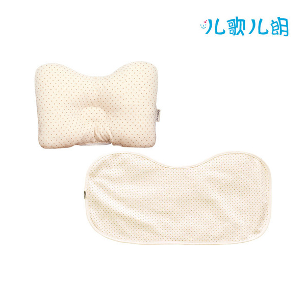有机饱嗝儿毛巾+有机哺乳枕 Brown-Dot